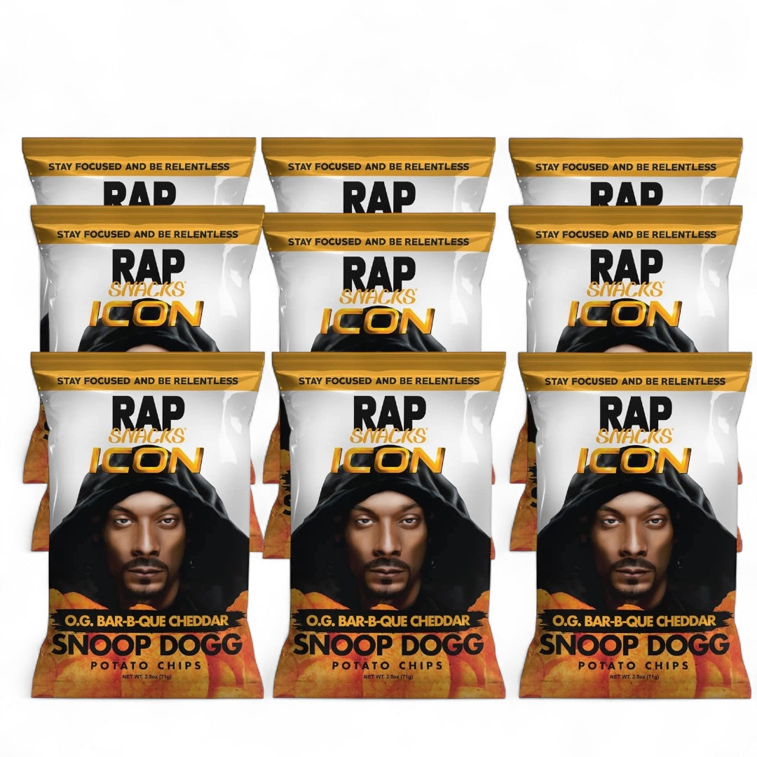 Rap Snacks Snoop Dogg 'O.G. Bar-B-Que Cheddar' Chips (12x71g)