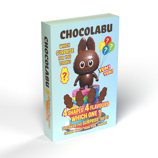 CHOCOLABU – Verrassingschocolade (4 Vormen • 4 Smaken)