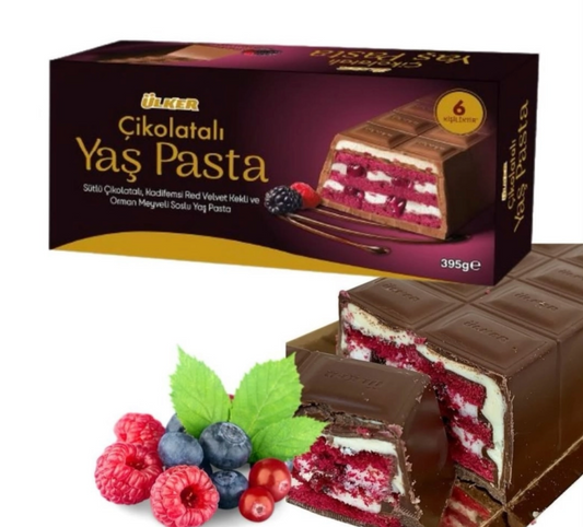 Ülker Chocolade Red Velvet Taart met Bosvruchten – 395g