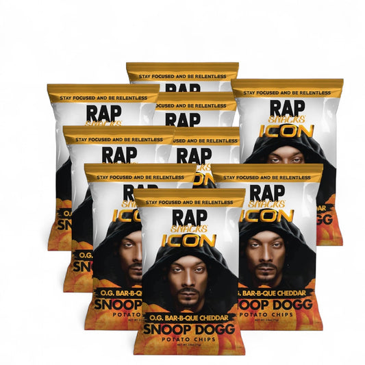 Rap Snacks Snoop Dogg 'O.G. Bar-B-Que Cheddar' Chips (12x71g)