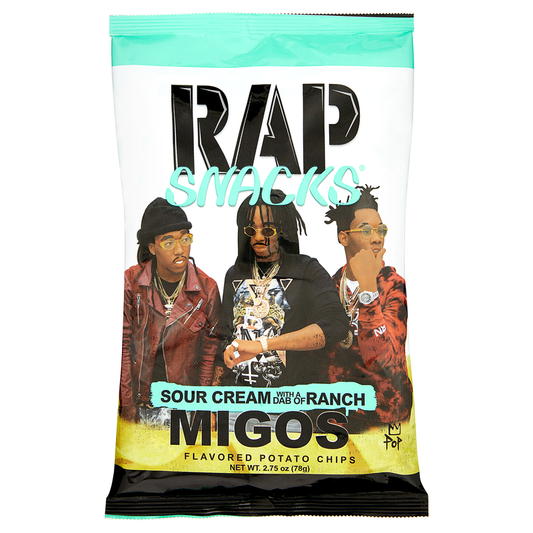 Rap Snacks Migos, Sour Cream with a dab of Ranch (12x71g)